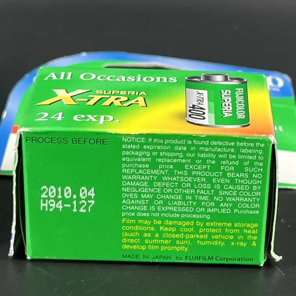 2 Rolls of FujiFilm Superia X-Tra 400 Speed Film 24 Exposures (48 Total)